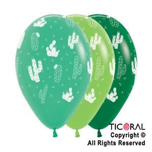 GLOBO SEMPERTEX R12 INF FASHION CACTUS TINTA BLANCA x 50